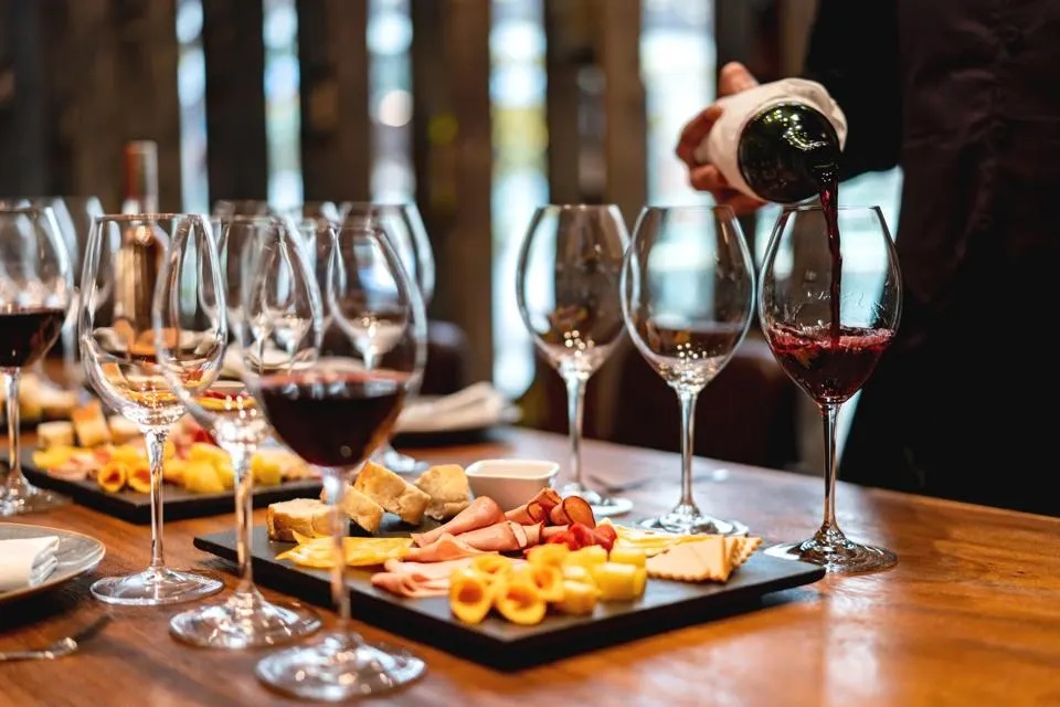 Wine Tasting Setup